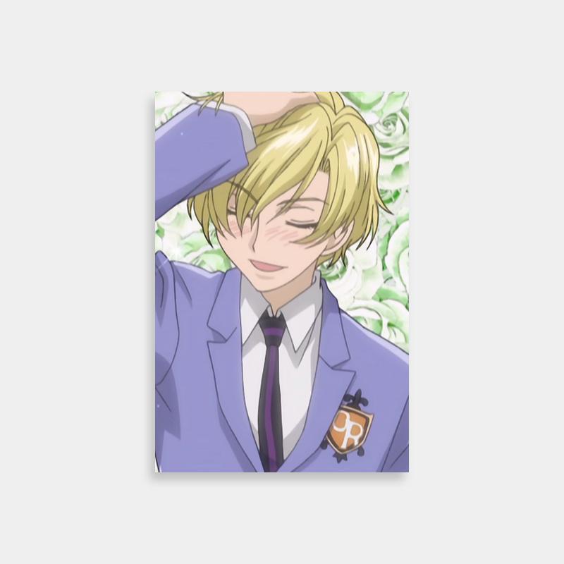Tamaki Suoh Ouran Host Club Anime Poster - Stylish Suit & Tie Art