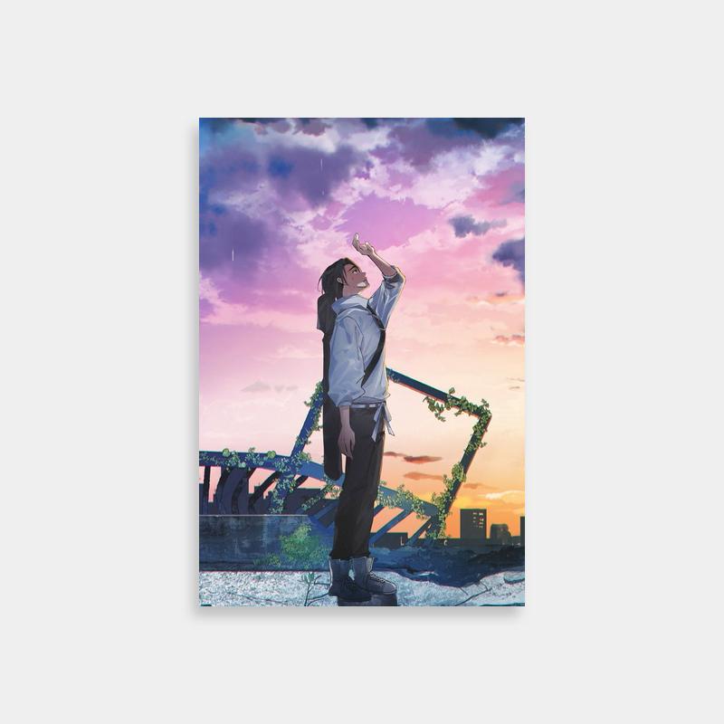 Yuta Okkotsu Jujutsu Kaisen Art Print - Standing on a Rock