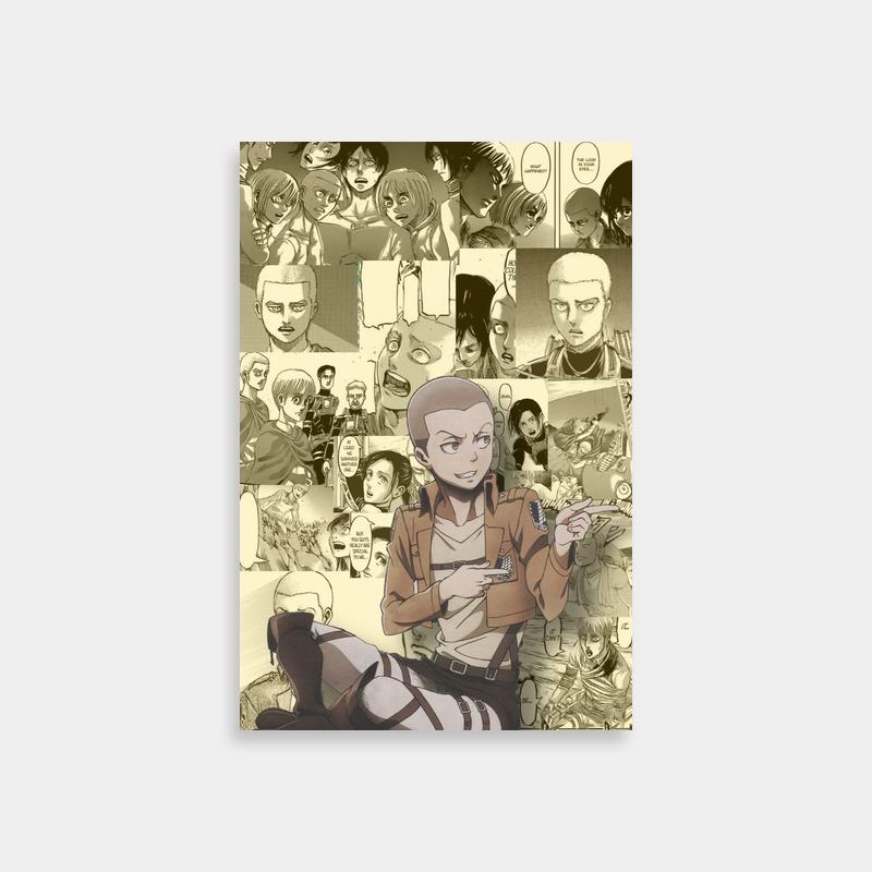 Connie Springer Attack on Titan Poster - Anime Character on Art