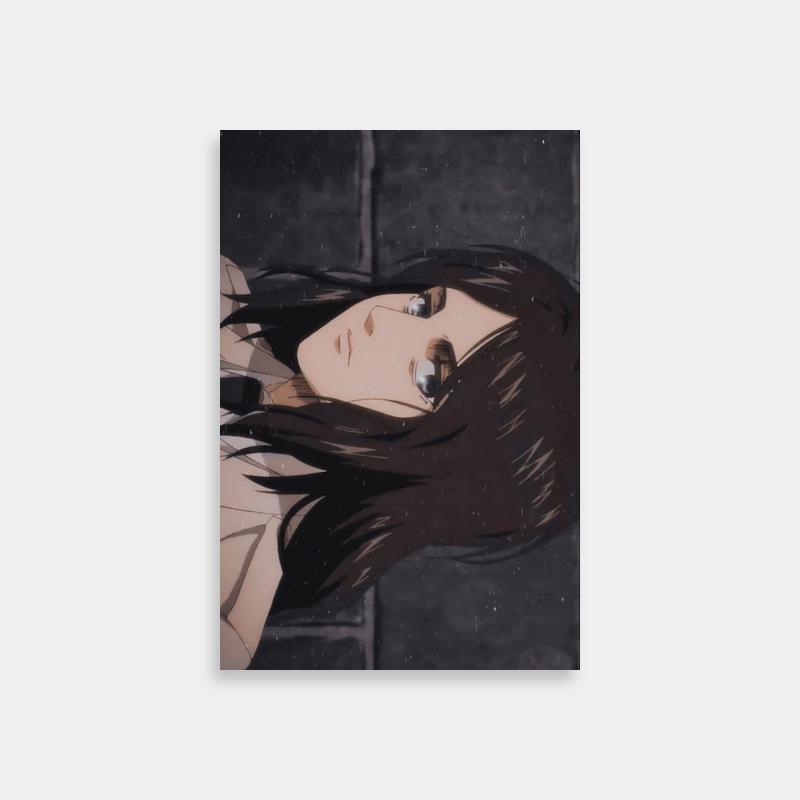 Pieck Finger Attack on Titan Wall Art - Brick Wall Portrait