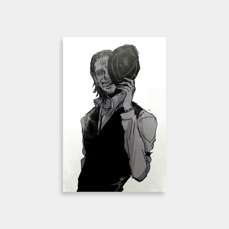 Kenny Ackerman Attack on Titan Call Drawing Poster