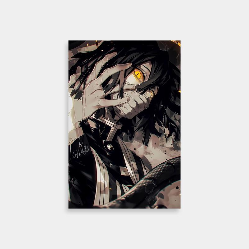 Obanai Iguro Demon Slayer Poster - Anime Character with Knife