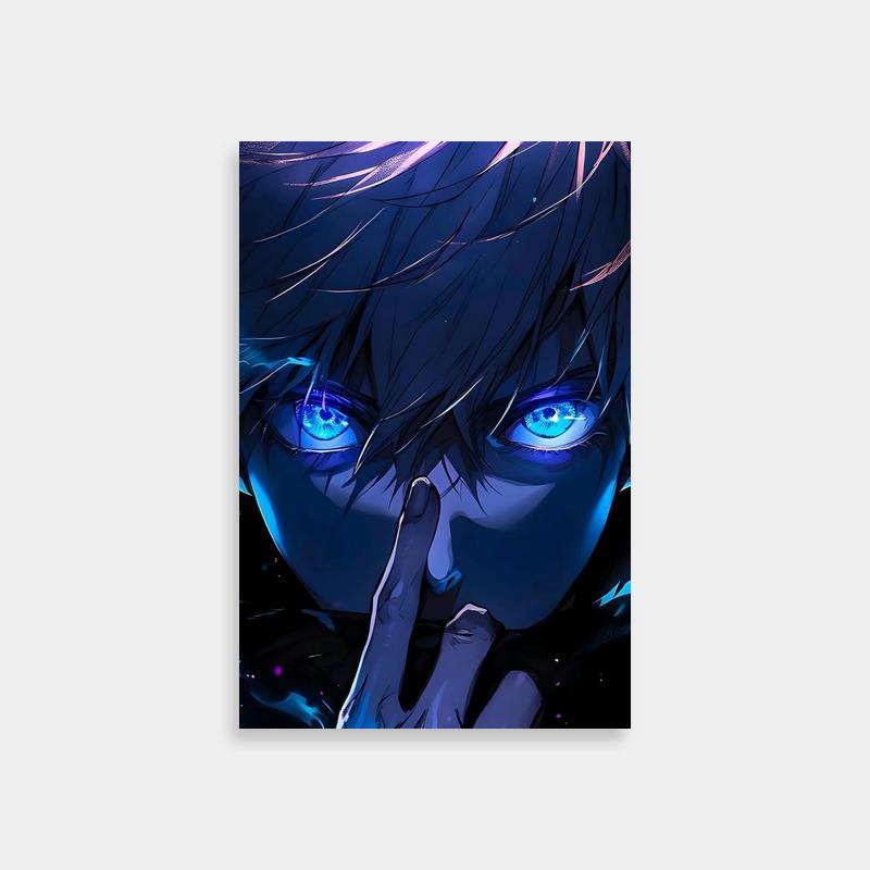 Satoru Gojo Jujutsu Kaisen Wall Art - Blue-Eyed Anime Character
