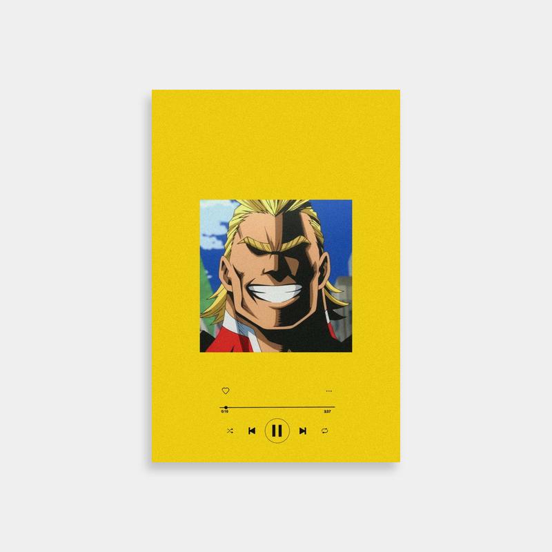 All Might Blonde Hero Poster - My Hero Academia Artwork