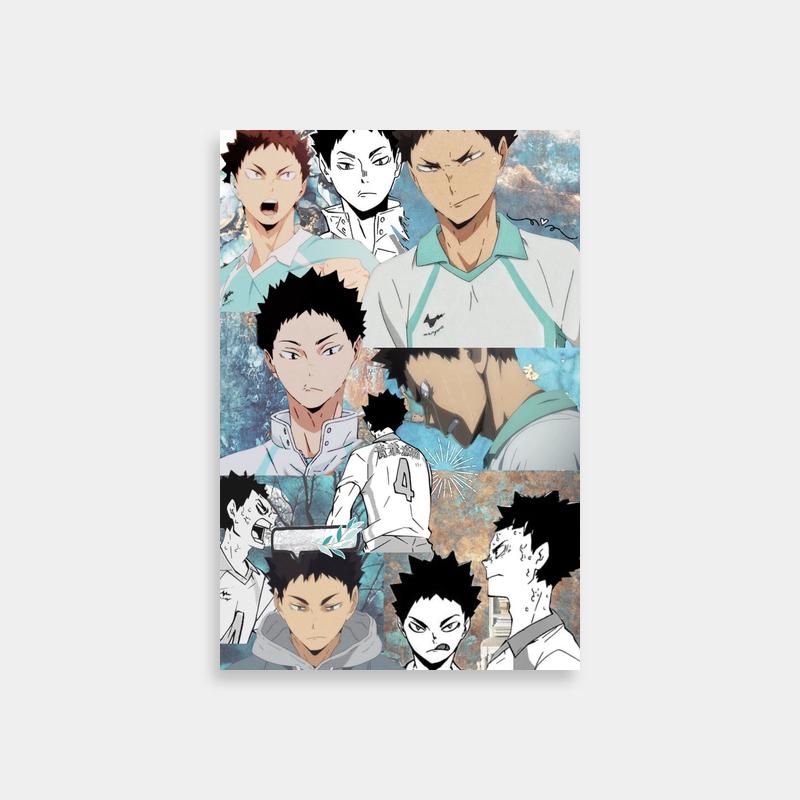 Iwaizumi Hajime Expressions Poster - Haikyuu Anime Art Print