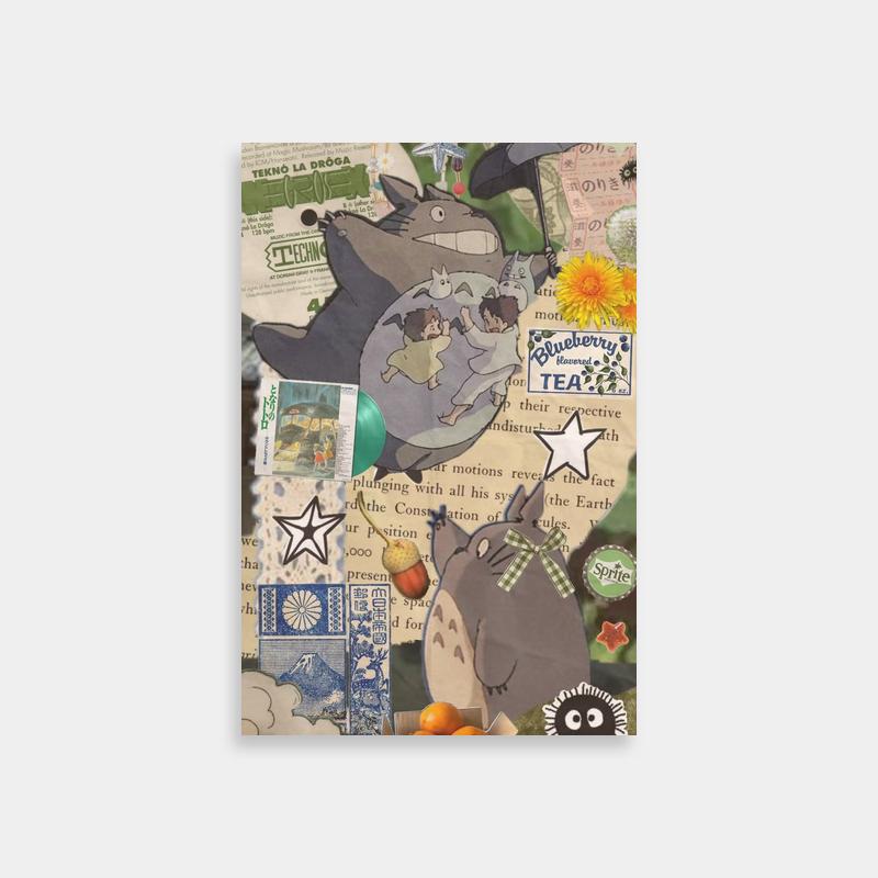Totoro Collage Art Print - My Neighbor Totoro Poster