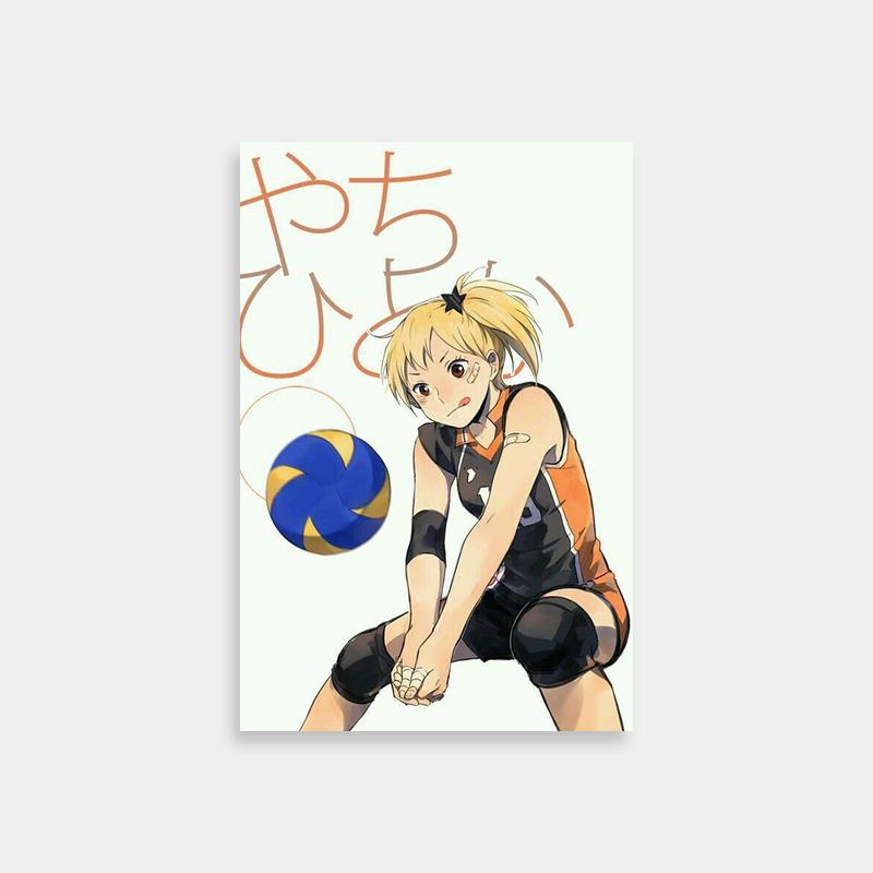 Yachi Hitoka Haikyuu Anime Poster - 'I Love You' Volleyball Scene