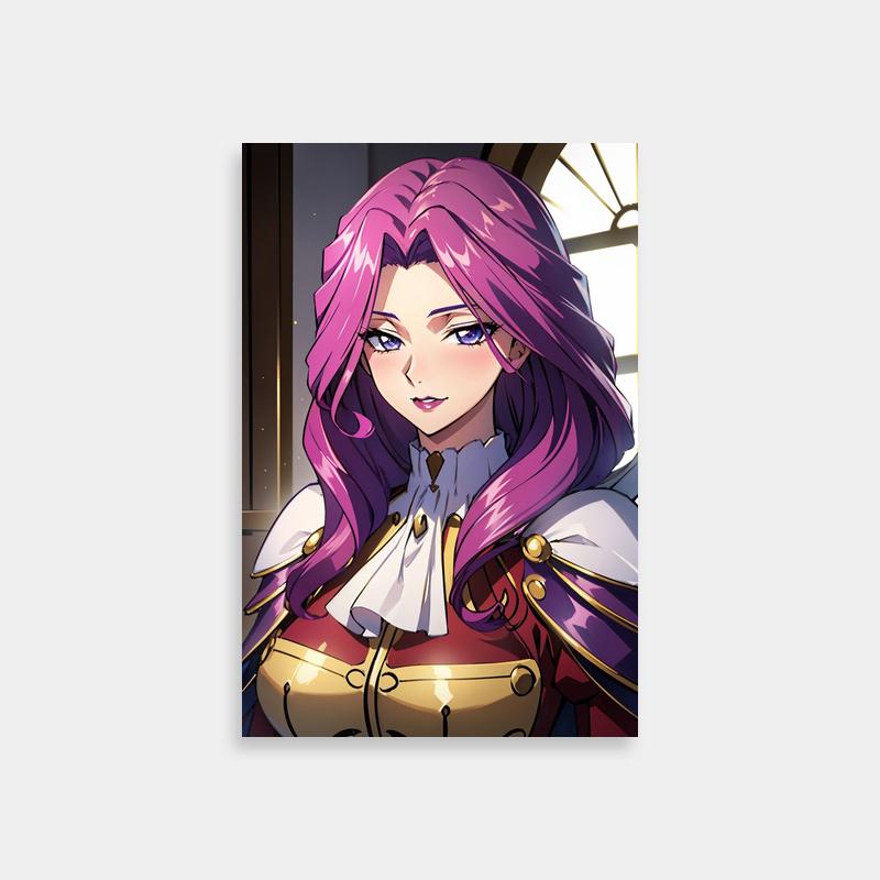Cornelia li Britannia Code Geass Wall Art - Purple Outfit Anime Character