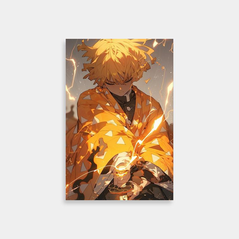 Zenitsu Agatsuma Demon Slayer Poster