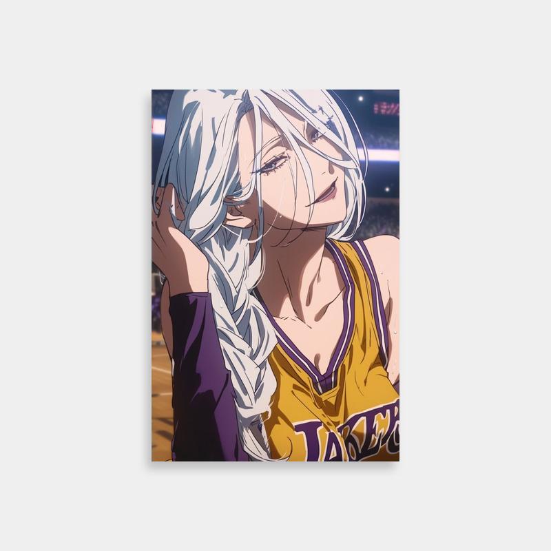 C.C. Code Geass Anime Art - Basketball Uniform Pose