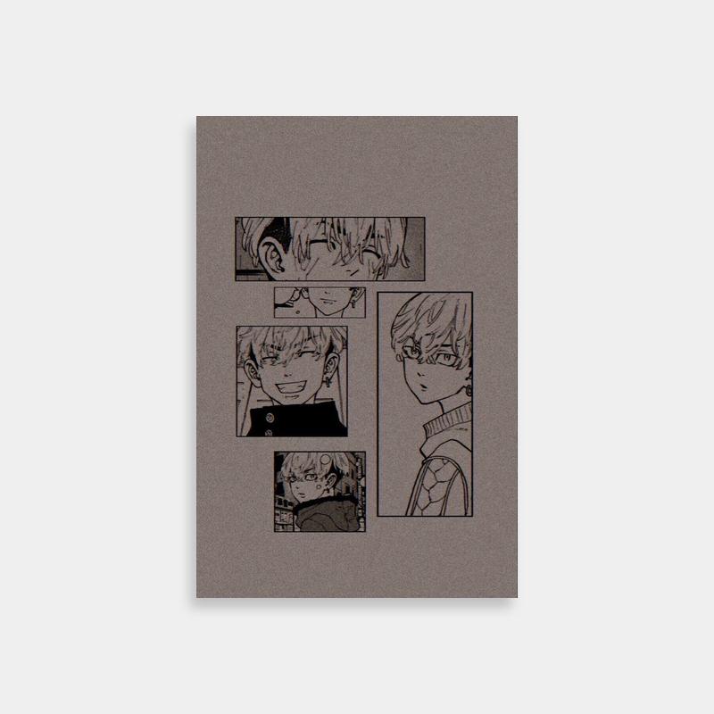 Tokyo Revengers Black & White Anime Poster - Chifuyu Matsuno Art