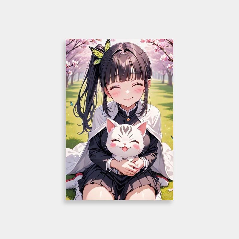 Kanao Tsuyuri Demon Slayer Cat Art