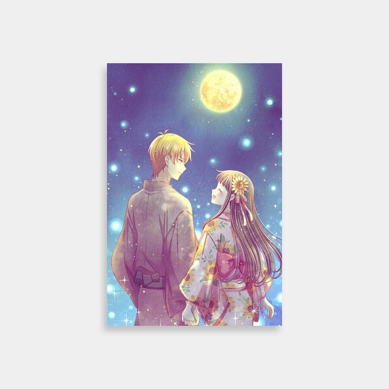 Tohru Honda Fruits Basket Poster - Moonlit Anime Scene