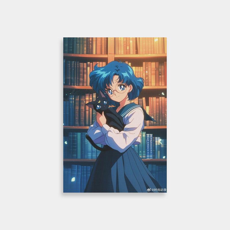 Ami Mizuno Sailor Moon Poster - Bookish Anime Art