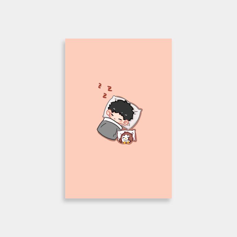 Akaashi Keiji Haikyuu Poster - Sleeping Anime Character Art