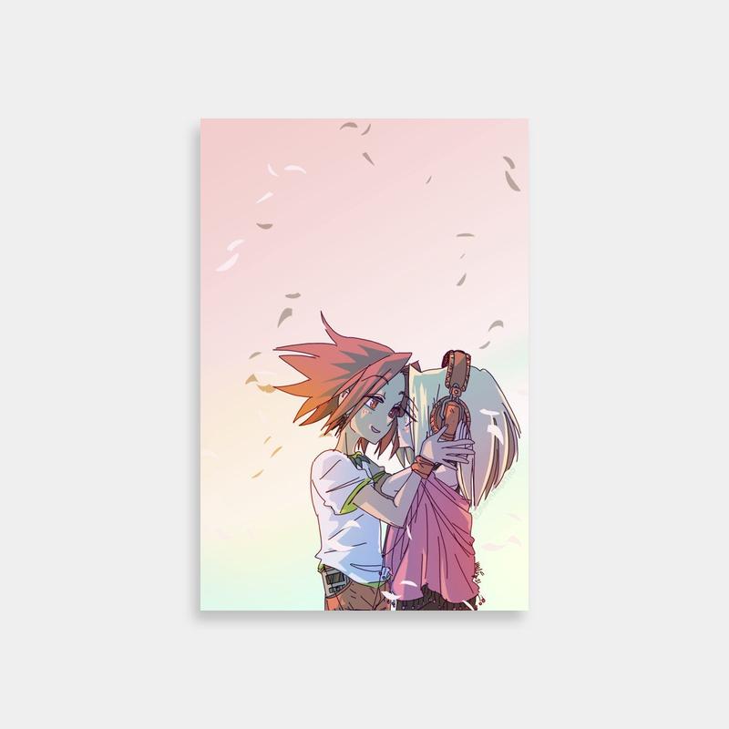 Anna Kyoyama Shaman King Art Print - Anime Duo Sky Scene