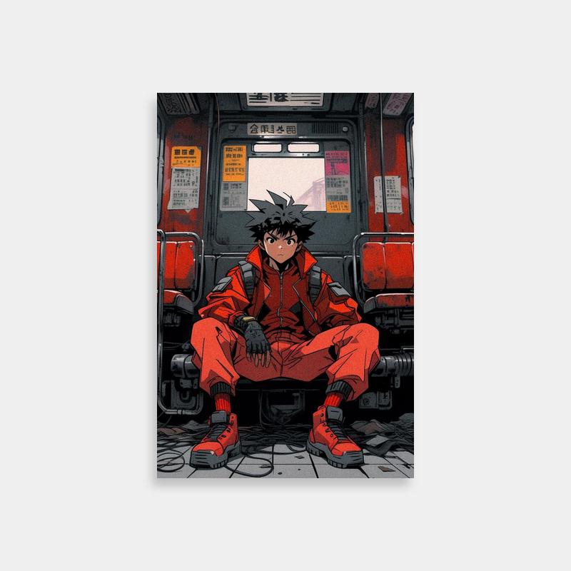 Akira Kei Poster - Anime Character on Train