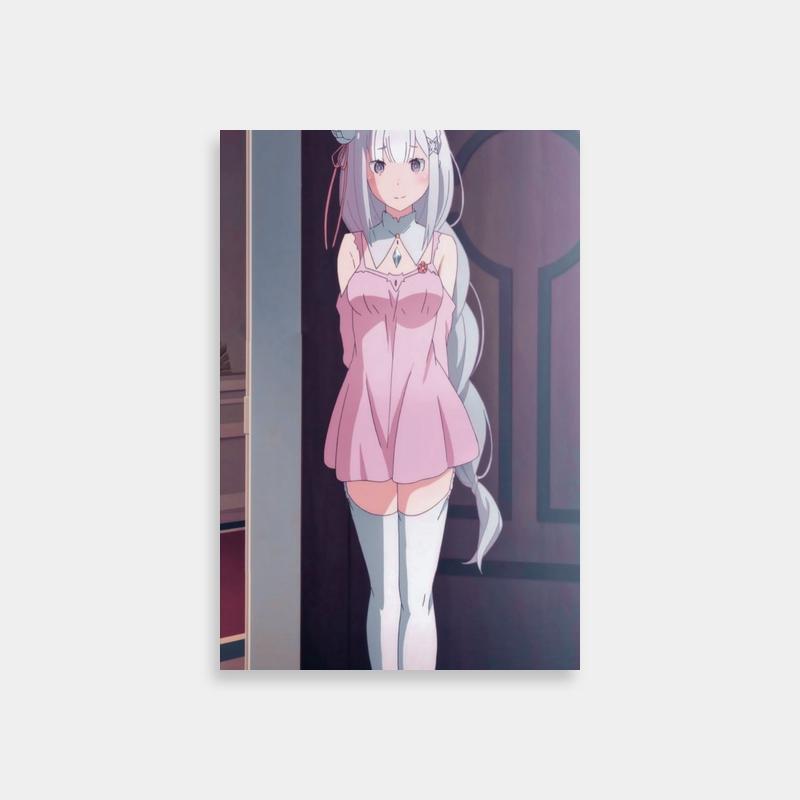 Emilia Re:Zero Starting Life Wall Poster - Official Anime Decor