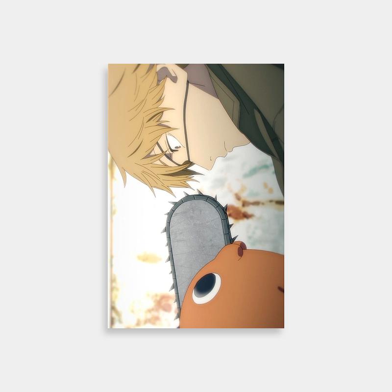 Denji with Knife Anime Art Print - Chainsaw Man Poster