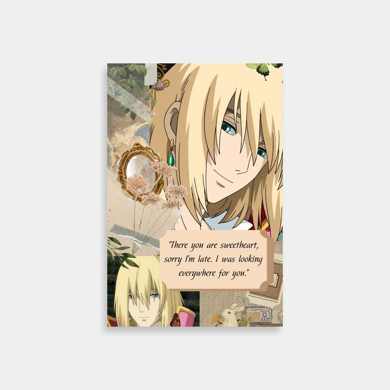 Howl Jenkins Pendragon Butterfly Poster - Anime Wall Art