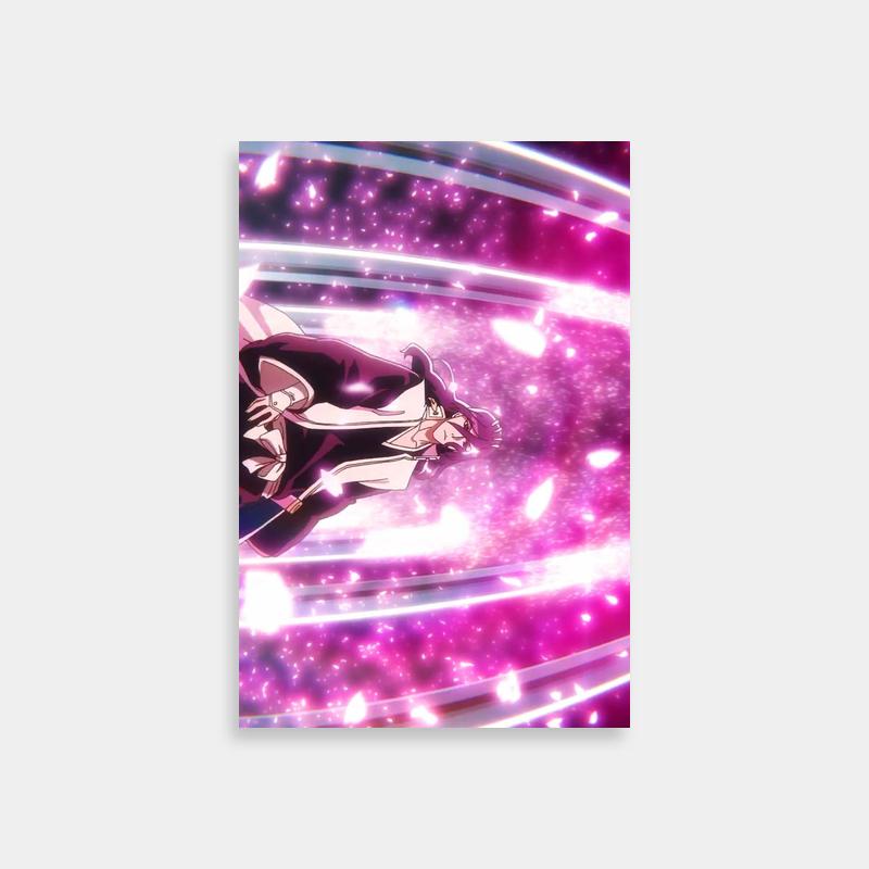 Byakuya Kuchiki Flying Anime Poster - Bleach Wall Art