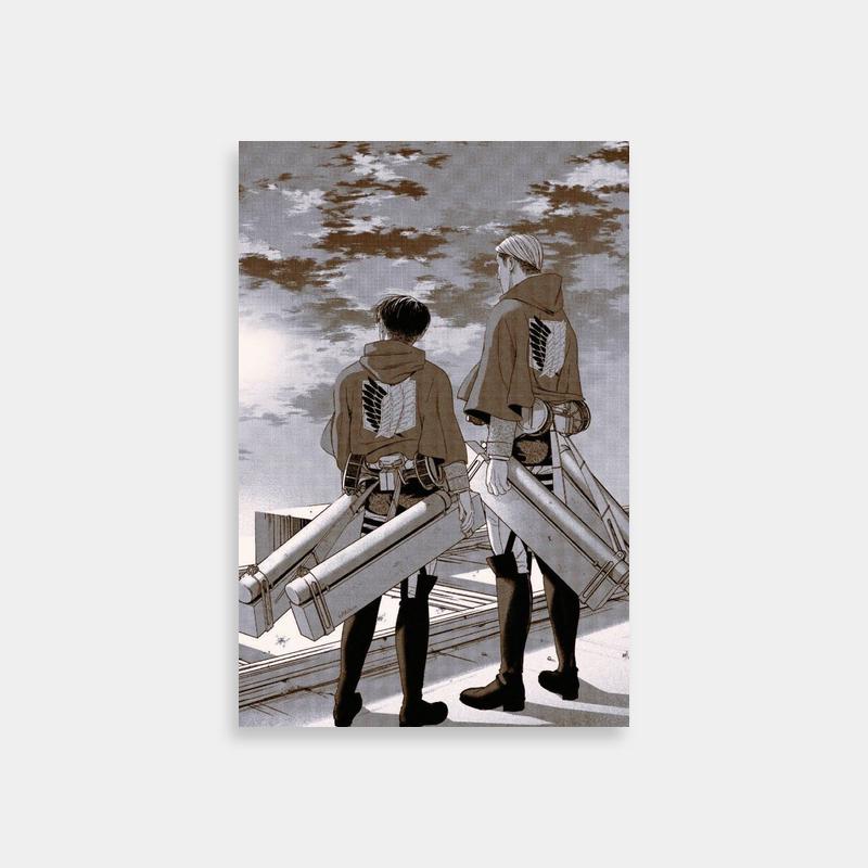 Erwin Smith Attack on Titan Poster - Standing Under Metal Objects