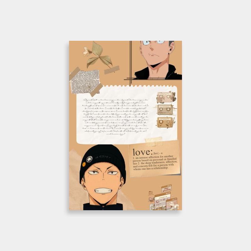Tanaka Ryuunosuke Haikyuu Anime Poster - Expressive Character Art