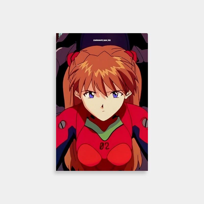 Asuka Langley Soryu 'I Can't Live By My Own Head' Neon Genesis Evangelion Poster