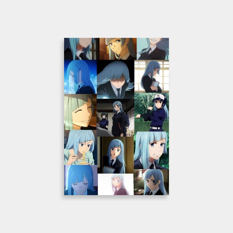 Kasumi Miwa Jujutsu Kaisen Poster - Blue-Haired Anime Character Collection