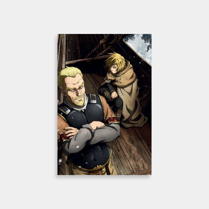 Askeladd Vinland Saga Poster - Warriors on a Boat