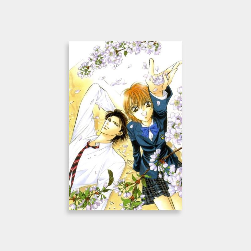 Skip Beat Anime Poster - Two Characters in Front of Flowers
