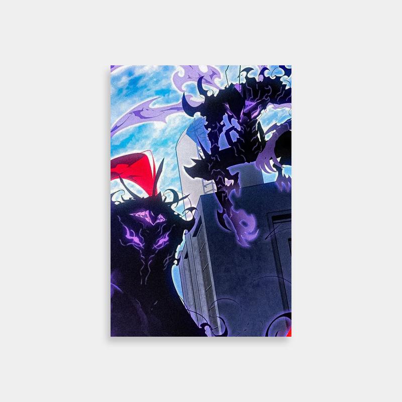 Solo Leveling Iron Poster - Dragon Art Print