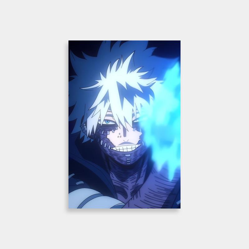 Dabi My Hero Academia Poster - White Hair & Blue Eyes