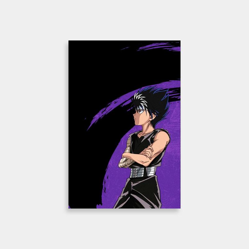 Hiei Yu Yu Hakusho Character Poster - Black Hair & Blue Eyes