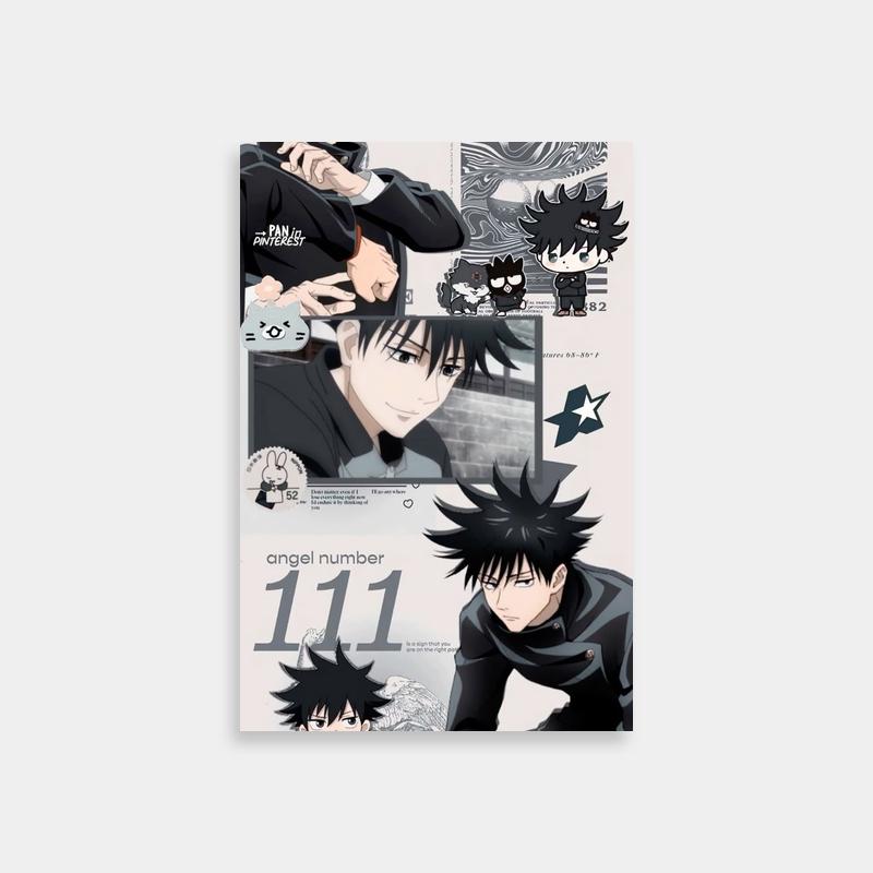Megumi Fushiguro Jujutsu Kaisen Anime Poster - Expressive Character Art
