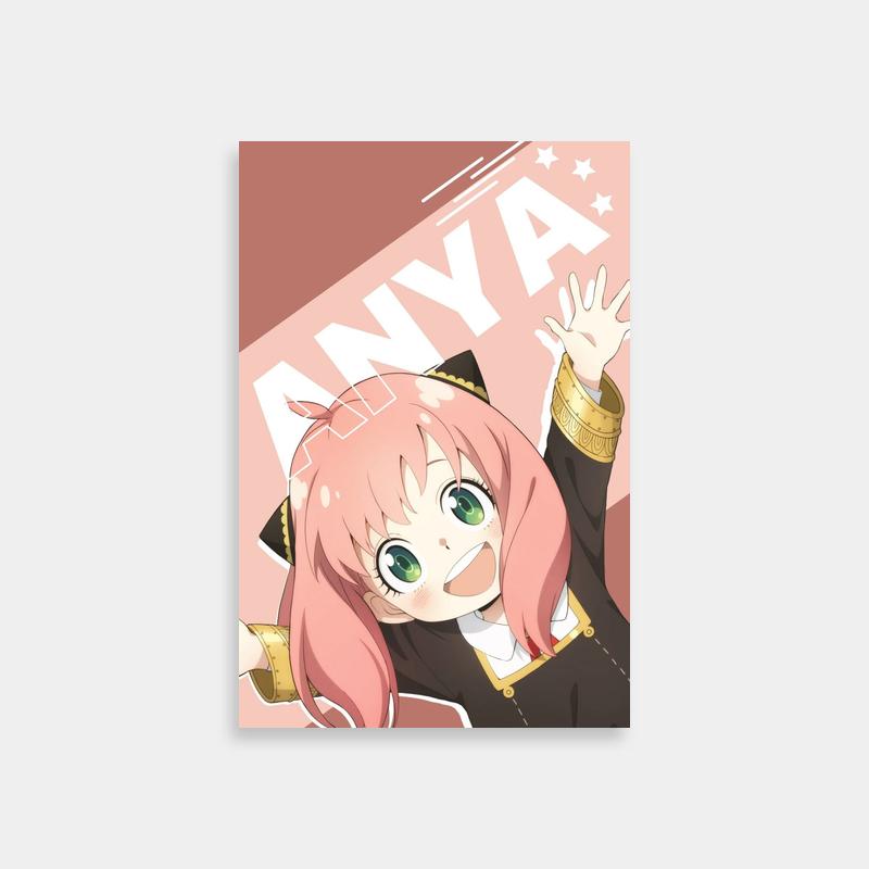 Anya Forger Spy x Family Poster - Pink Hair Anime Character Art