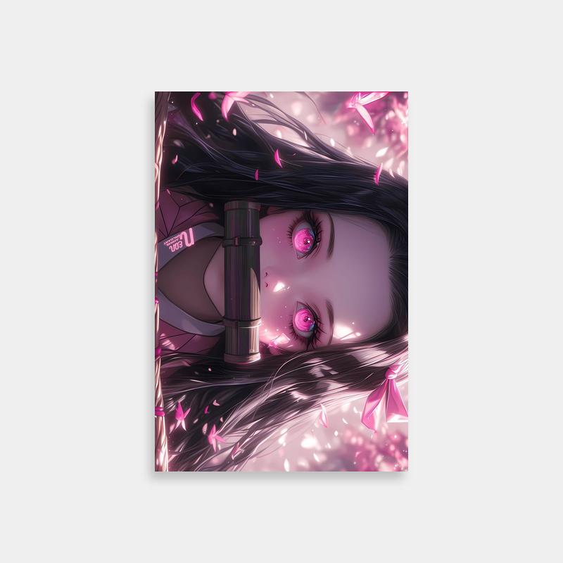 Nezuko Kamado Demon Slayer Confetti Poster - Anime Wall Decor