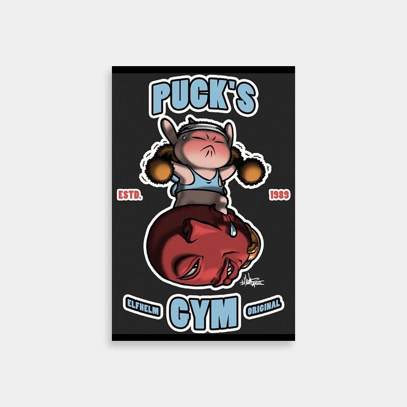Puck's Gym Sticker - Berserk Pig Art