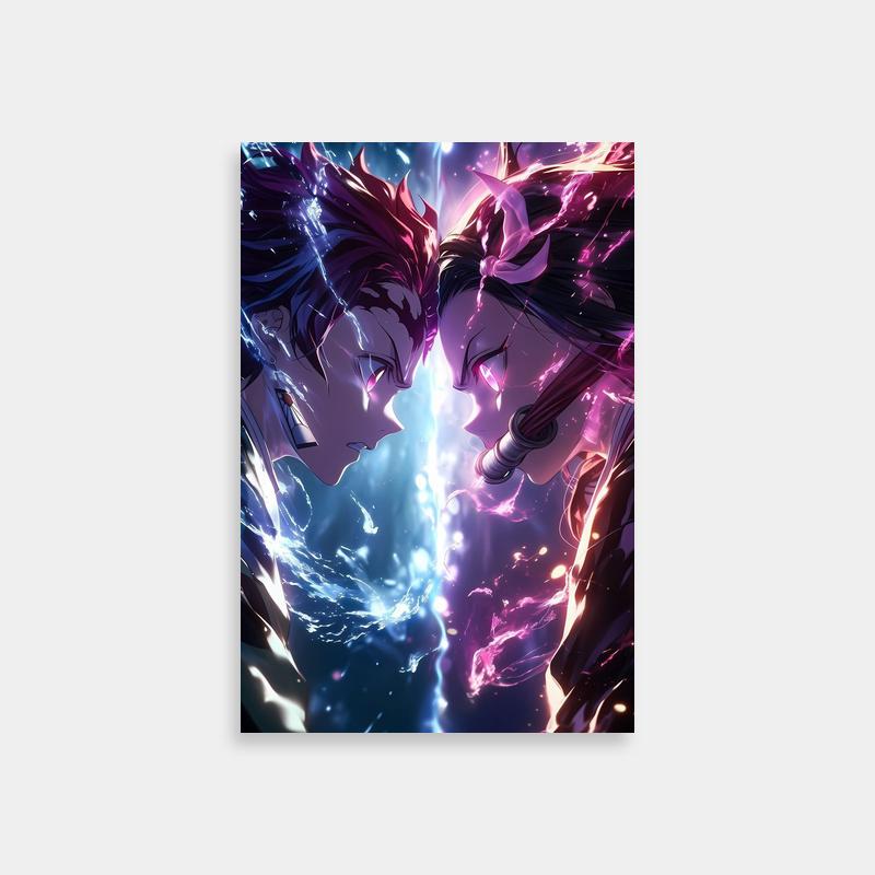 Nezuko vs Demon Slayer Character Poster