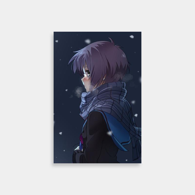 Yuki Nagato Haruhi Suzumiya Winter Scarf Poster