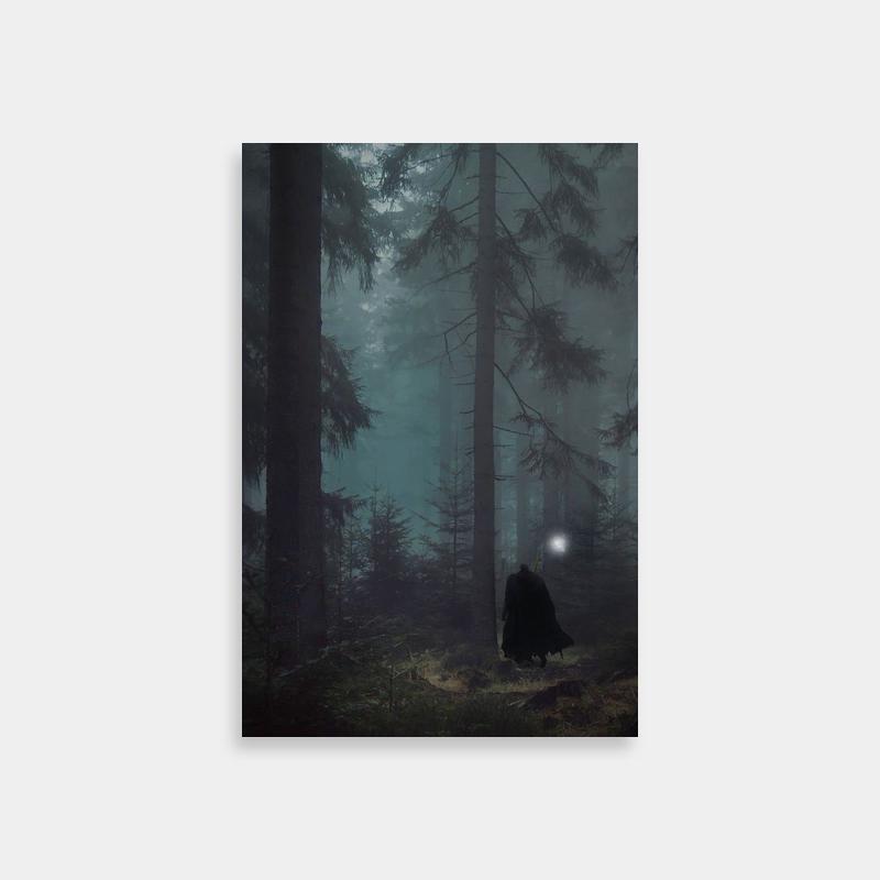 Puck Berserk Hooded Figure Forest Poster