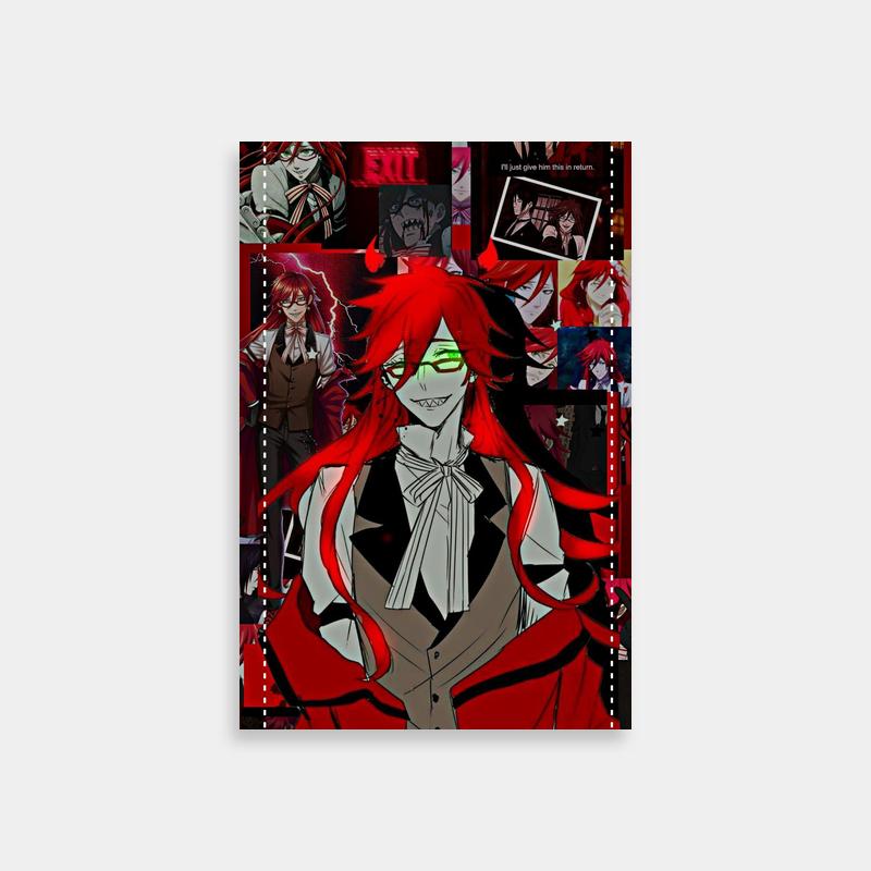 Grell Sutcliff Black Butler Collage Anime Poster
