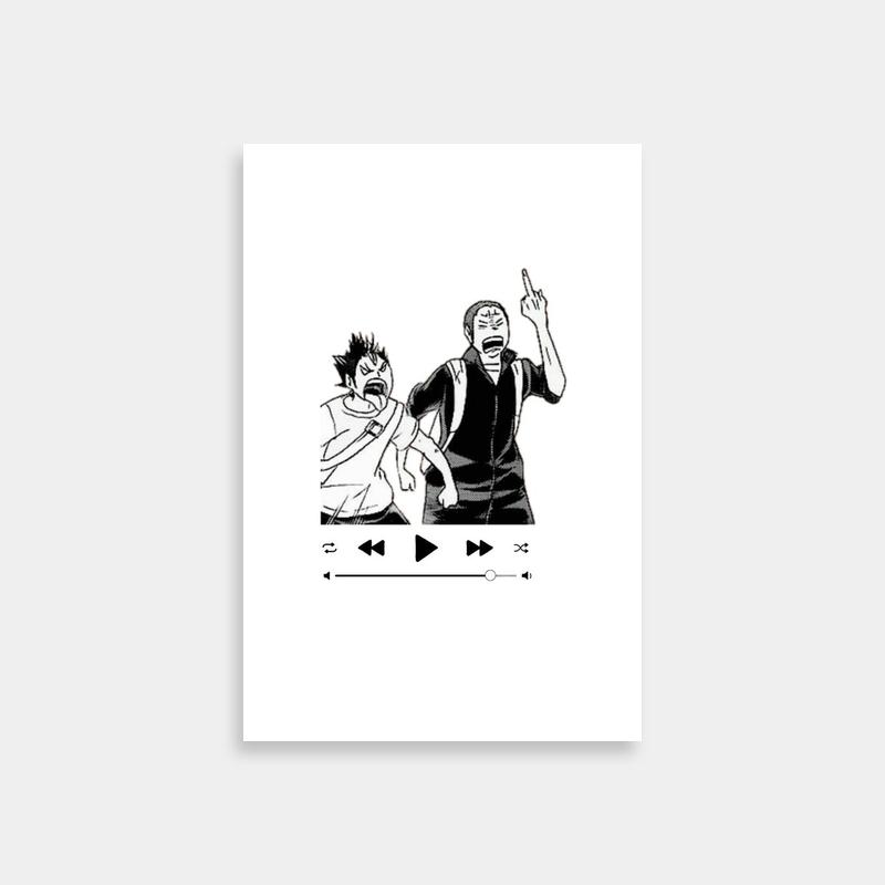 Tanaka Ryuunosuke Haikyuu Wall Art - Anime Characters Interaction