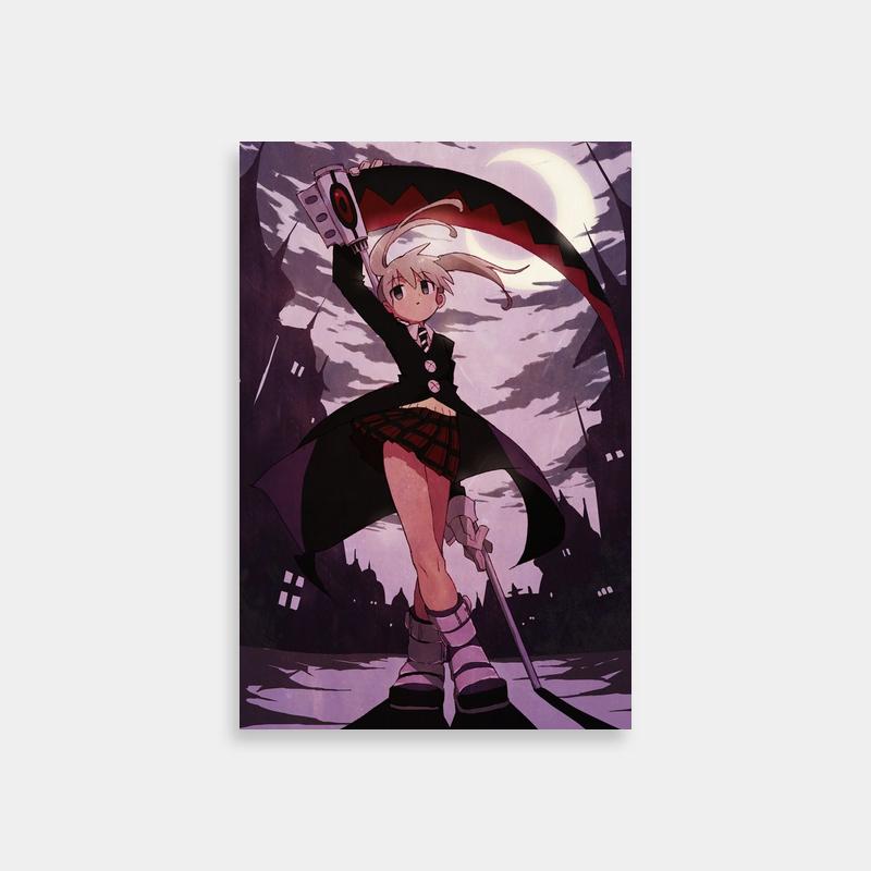 Maka Albarn Soul Eater Anime Poster - Holding Flag Art Print