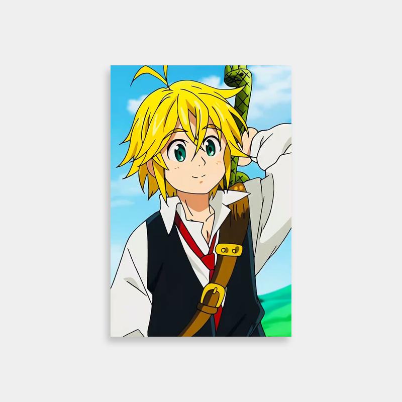 Meliodas Seven Deadly Sins Snake Shoulder Anime Poster
