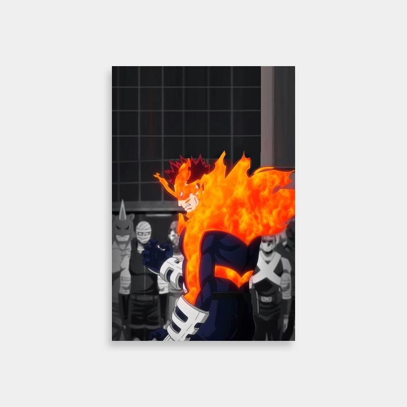 Endeavor My Hero Academia Fire Face Art - Anime Wall Decor