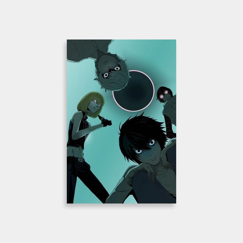 Near Death Note Anime Wall Art - Characters & Evil Creature
