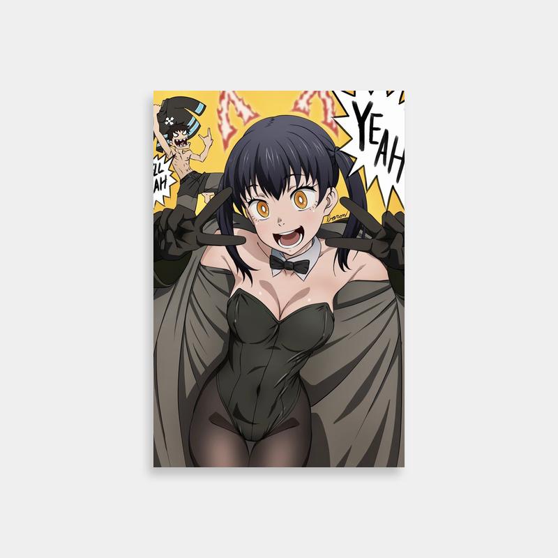 Tamaki Kotatsu Fire Force Villain Pose Anime Poster
