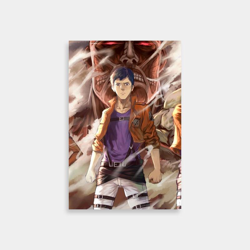 Bertholdt Hoover Attack on Titan Art - Standing Before Demon Head