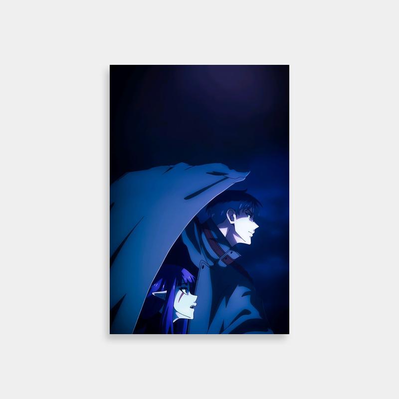 Solo Leveling Beru Poster - Anime Characters Under Umbrella Art